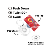 Baggy Ring Pop Cherry &mdash; PopTop image number 2
